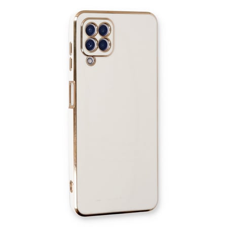 Galaxy A22 Kılıf Volet Silikon - Beyaz