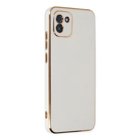 Galaxy A03 Kılıf Volet Silikon - Beyaz