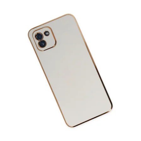 Galaxy A03 Kılıf Volet Silikon - Beyaz
