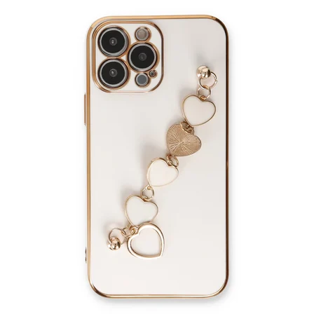 iPhone 14 Pro Kılıf Esila Silikon - Beyaz