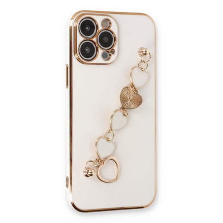 iPhone 14 Pro Max Kılıf Esila Silikon - Beyaz