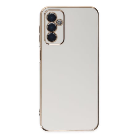 Galaxy M23 Kılıf Volet Silikon - Beyaz