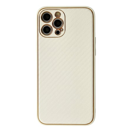 iPhone 12 Pro Max Kılıf Coco Karbon Silikon - Beyaz