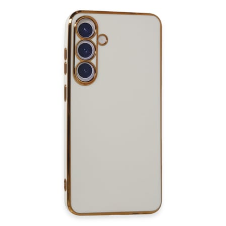 Galaxy S24 Plus Kılıf Volet Silikon - Beyaz