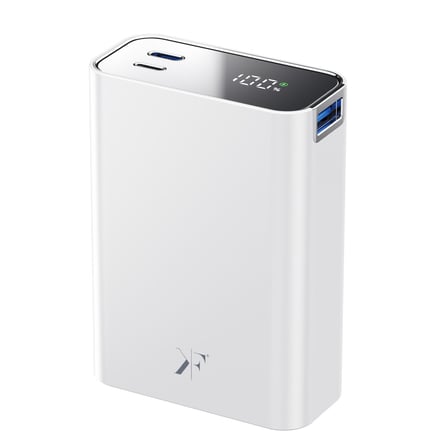 PW501 20.000 mAh Dijital Göstergeli 2 Adet 45W Type-C ve 22.5W USB Çıkışlı Şarj PD Hızlı Şarj Powerbank - Beyaz