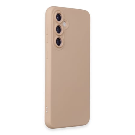 Galaxy S24 Kılıf Nano içi Kadife Silikon - Pudra