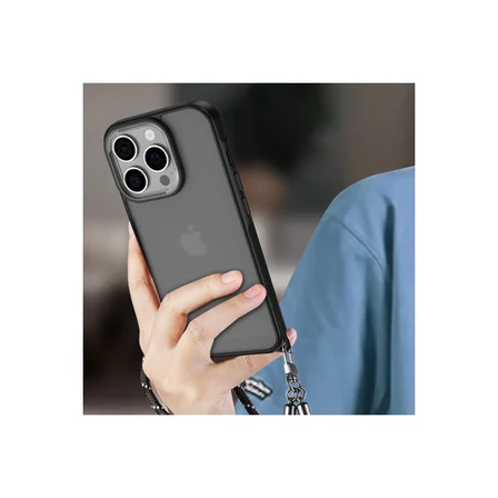 iPhone 16 Pro Kılıf Elegant Kapak - Pudra