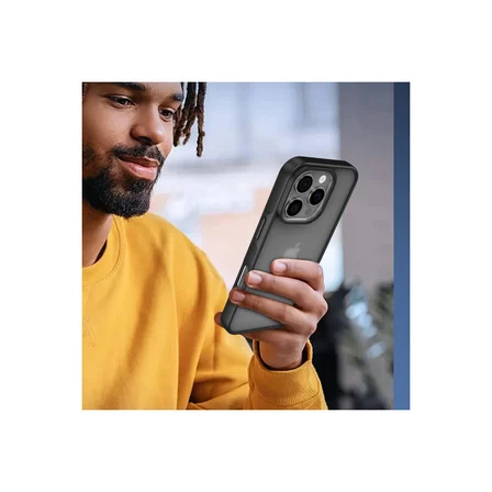 iPhone 16 Pro Kılıf Elegant Kapak - Pudra