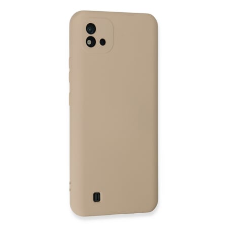 Realme C11 2021 Kılıf Nano içi Kadife Silikon - Pudra