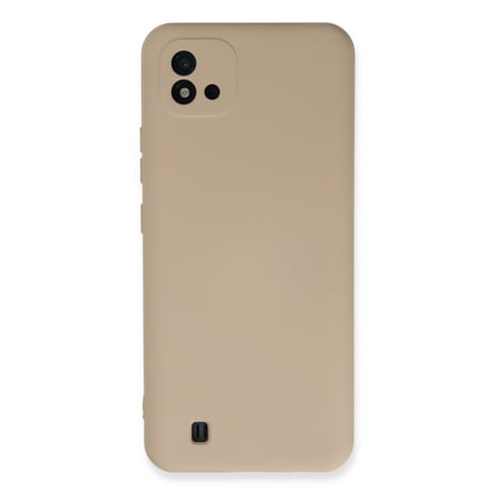 Realme C11 2021 Kılıf Nano içi Kadife Silikon - Pudra