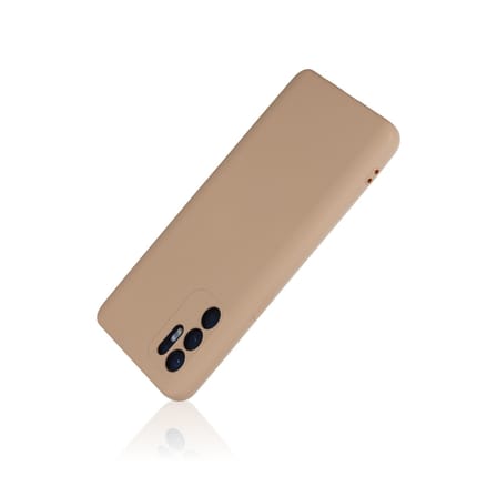 Reno 6 Kılıf Nano içi Kadife Silikon - Pudra