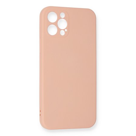 iPhone 12 Pro Max Kılıf Nano içi Kadife Silikon - Pudra