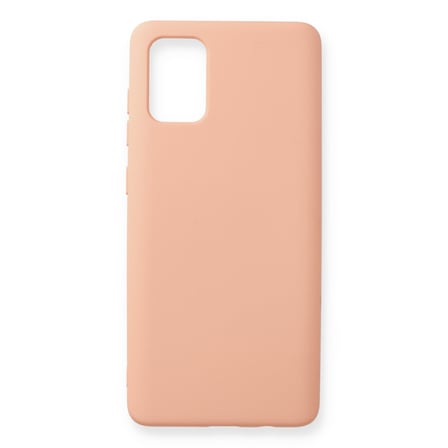 Galaxy A71 Kılıf Nano içi Kadife Silikon - Pudra
