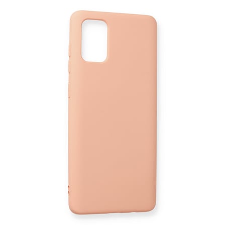 Galaxy A71 Kılıf Nano içi Kadife Silikon - Pudra