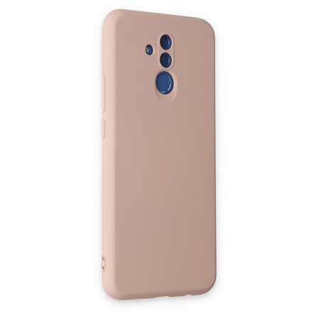 Mate 20 Lite Kılıf Nano içi Kadife Silikon - Pudra
