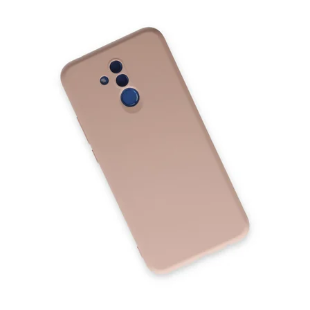 Mate 20 Lite Kılıf Nano içi Kadife Silikon - Pudra