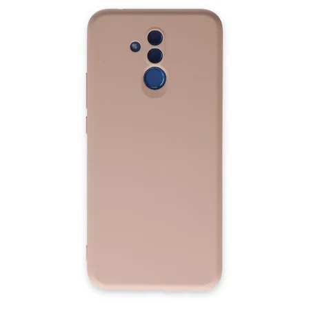 Mate 20 Lite Kılıf Nano içi Kadife Silikon - Pudra