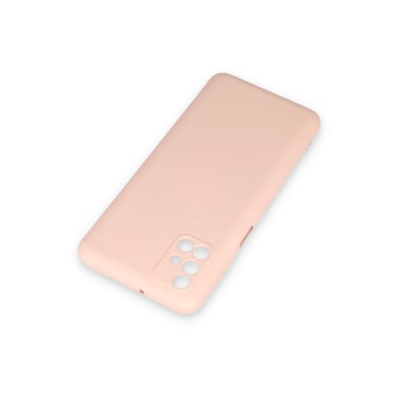 Galaxy M31S Kılıf Nano içi Kadife Silikon - Pudra