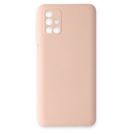 Galaxy M31S Kılıf Nano içi Kadife Silikon - Pudra