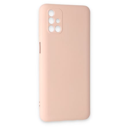 Galaxy M31S Kılıf Nano içi Kadife Silikon - Pudra