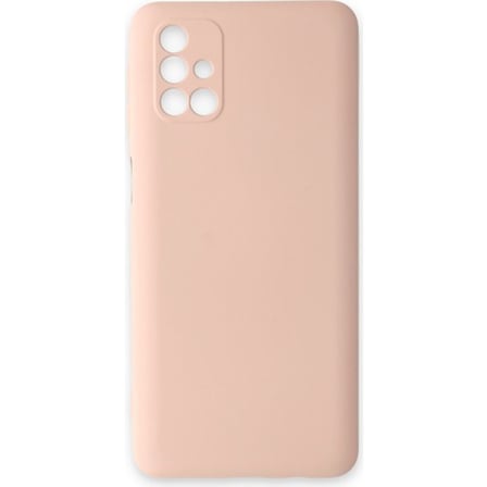 Galaxy M31S Kılıf Nano içi Kadife Silikon - Pudra