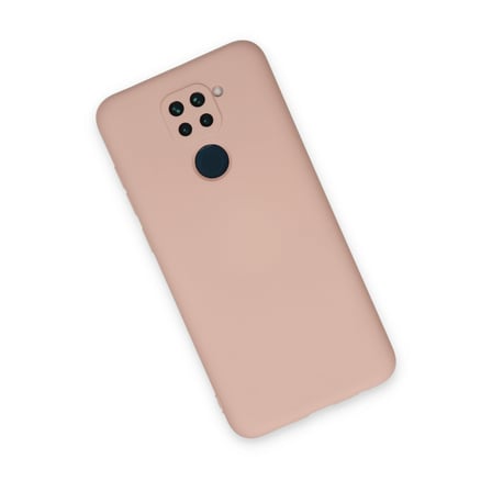 Redmi Note 9 Kılıf Nano içi Kadife Silikon - Pudra