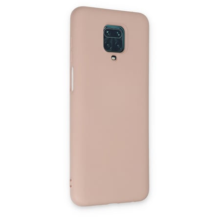 Redmi Note 9 Pro Kılıf Nano içi Kadife Silikon - Pudra