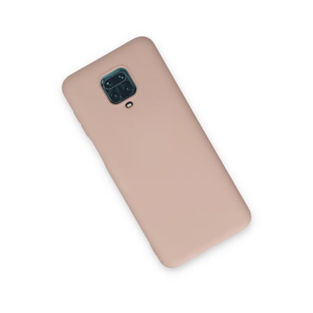 Redmi Note 9 Pro Kılıf Nano içi Kadife Silikon - Pudra