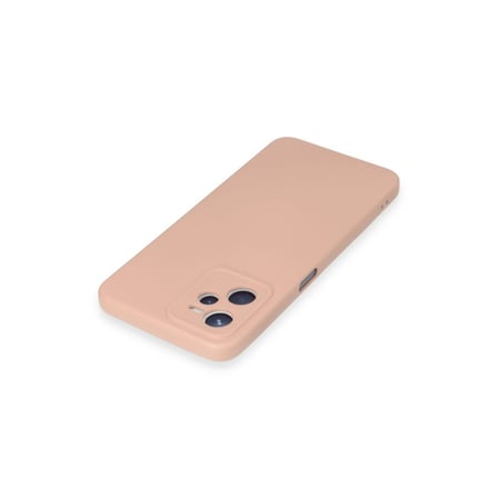 Realme C35 Kılıf Nano içi Kadife Silikon - Pudra