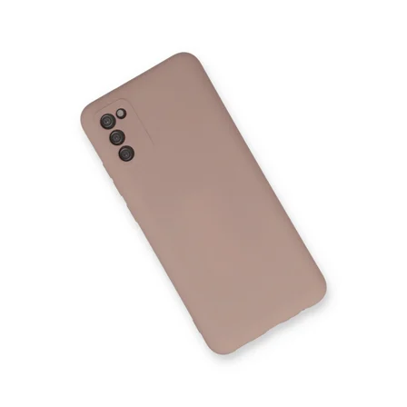 Galaxy A03S Kılıf Nano içi Kadife Silikon - Pudra