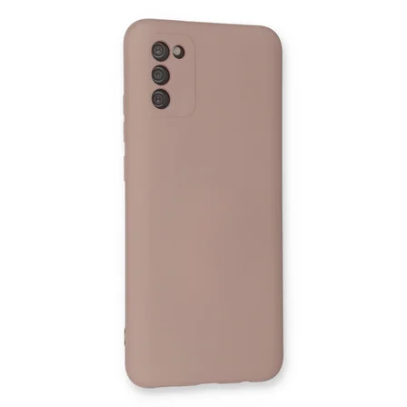 Galaxy A03S Kılıf Nano içi Kadife Silikon - Pudra