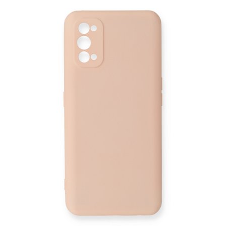 Realme 7 Pro Kılıf Nano içi Kadife Silikon - Pudra
