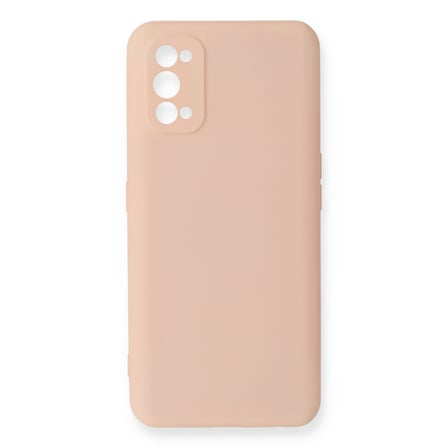 Realme 7 Pro Kılıf Nano içi Kadife Silikon - Pudra