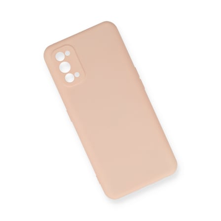 Realme 7 Pro Kılıf Nano içi Kadife Silikon - Pudra