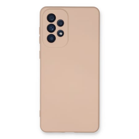 Galaxy A53 5G Kılıf Nano içi Kadife Silikon - Pudra