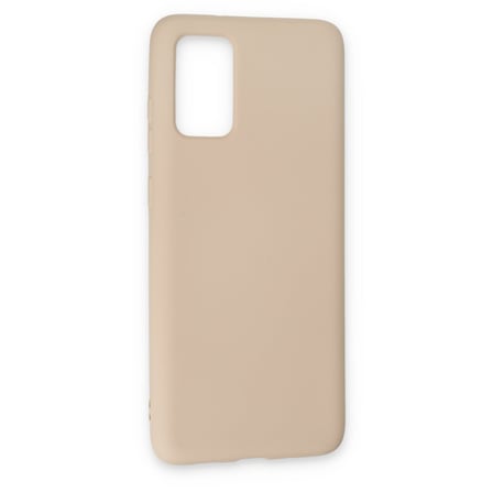 Galaxy S20 Kılıf Nano içi Kadife Silikon - Pudra