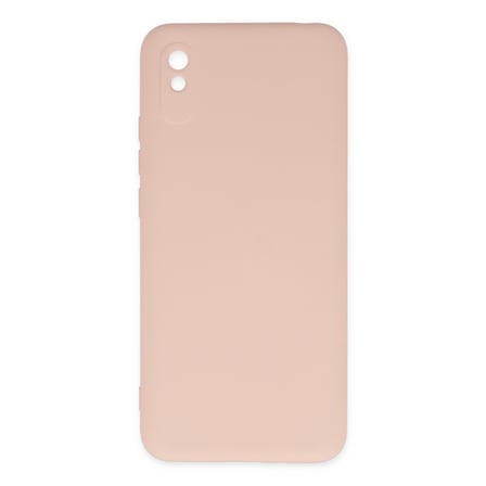 Redmi 9A Kılıf Nano içi Kadife Silikon - Pudra