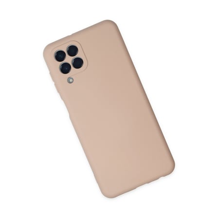 Galaxy M33 Kılıf Nano içi Kadife Silikon - Pudra