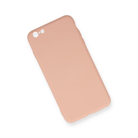 iPhone 6 Plus Kılıf Nano içi Kadife Silikon - Pudra