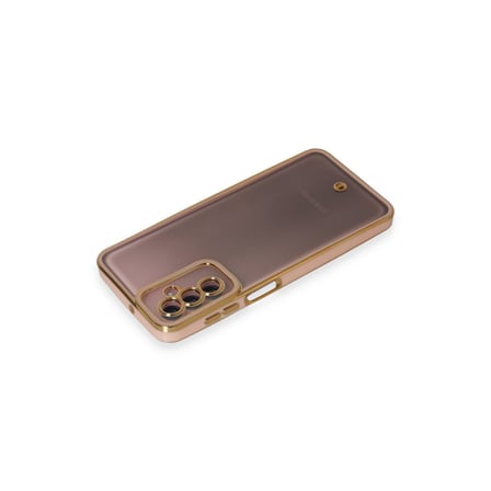 Galaxy M23 Kılıf Liva Lens Silikon - Pudra