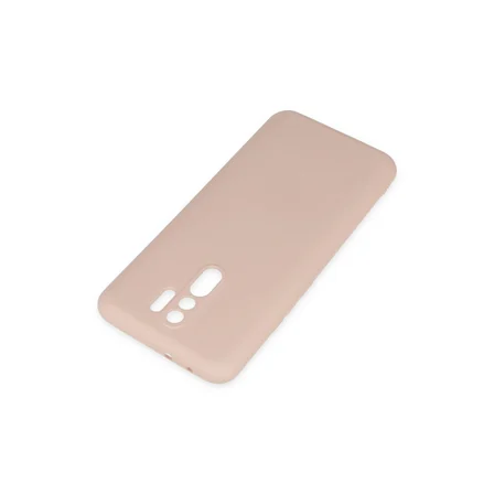 Redmi 9 Kılıf Nano içi Kadife Silikon - Pudra