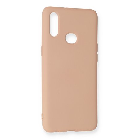 Galaxy A10S Kılıf Nano içi Kadife Silikon - Pudra