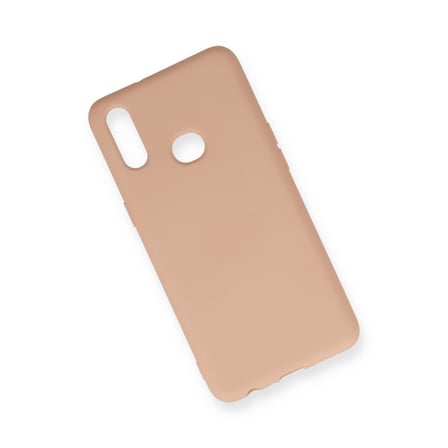 Galaxy A10S Kılıf Nano içi Kadife Silikon - Pudra