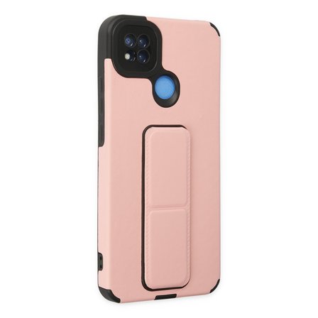 Redmi 9C Kılıf Mega Standlı Silikon - Pudra