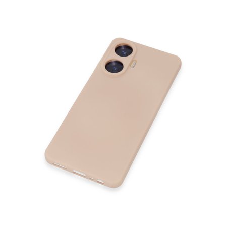 Realme C55 Kılıf Nano içi Kadife Silikon - Pudra