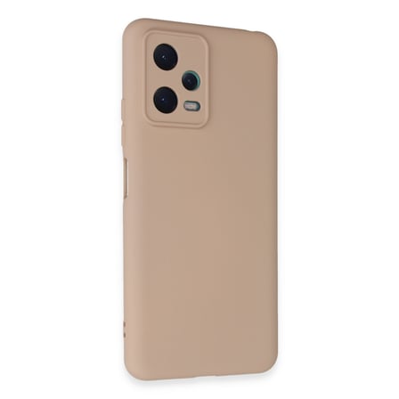 Redmi Note 12 5G Kılıf Nano içi Kadife Silikon - Pudra