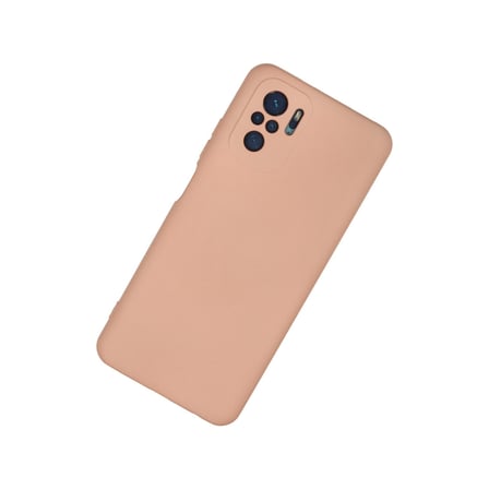 Redmi Note 10 Kılıf Nano içi Kadife Silikon - Pudra