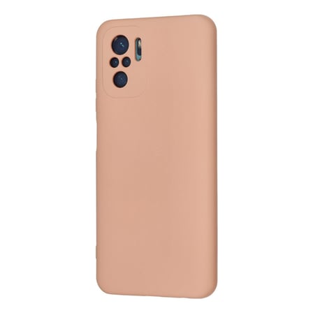 Redmi Note 10 Kılıf Nano içi Kadife Silikon - Pudra