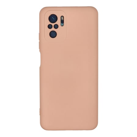 Redmi Note 10 Kılıf Nano içi Kadife Silikon - Pudra