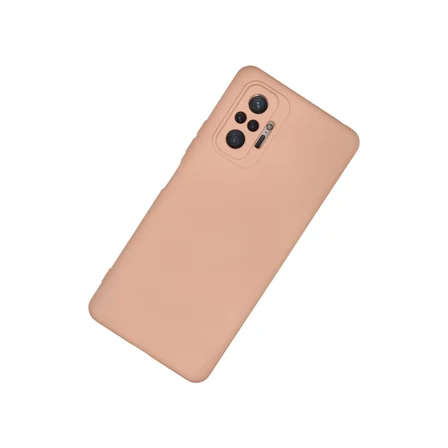 Redmi Note 10 Pro Kılıf Nano içi Kadife Silikon - Pudra
